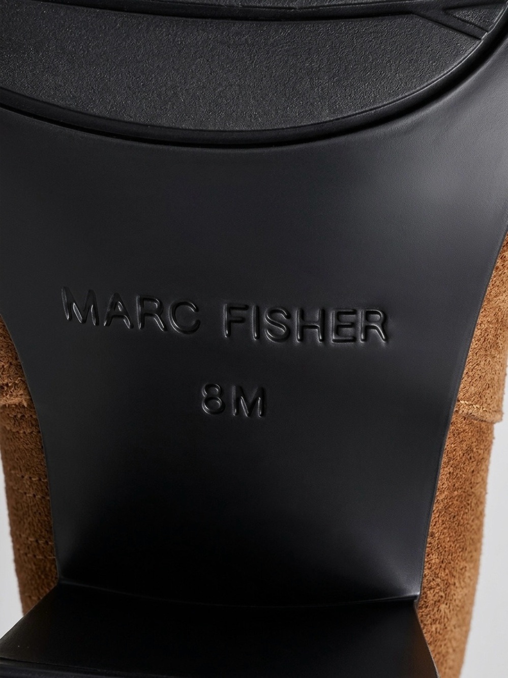 Marc Fisher Uncle Suede Ankle Boots Brown Size 8M - Picture 7 of 8